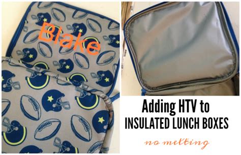 putting vinyl on soft metallic lunch box|insulated lunch vinyl silhouette.